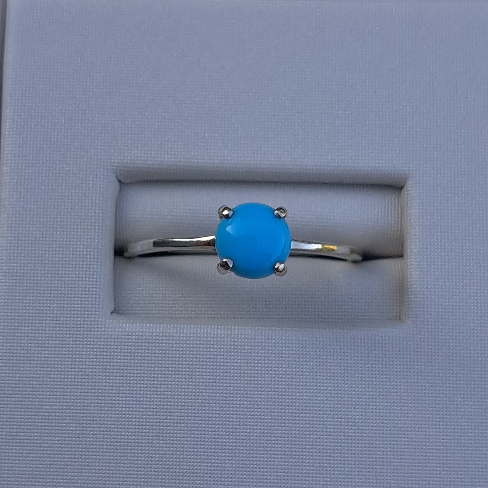 Sleeping Beauty Turquoise Sterling Silver Ring